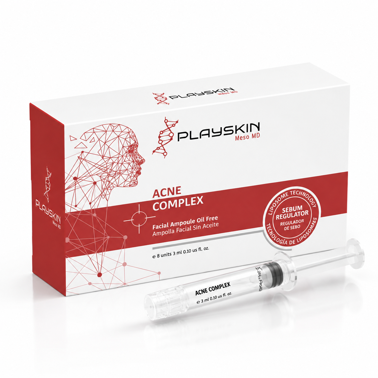 PLAY SKIN Meso MD  Acne Complex  ( Pre- filled Syringes)
