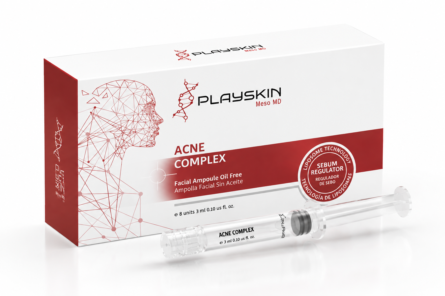 PLAY SKIN Meso MD  Acne Complex  ( Pre- filled Syringes)