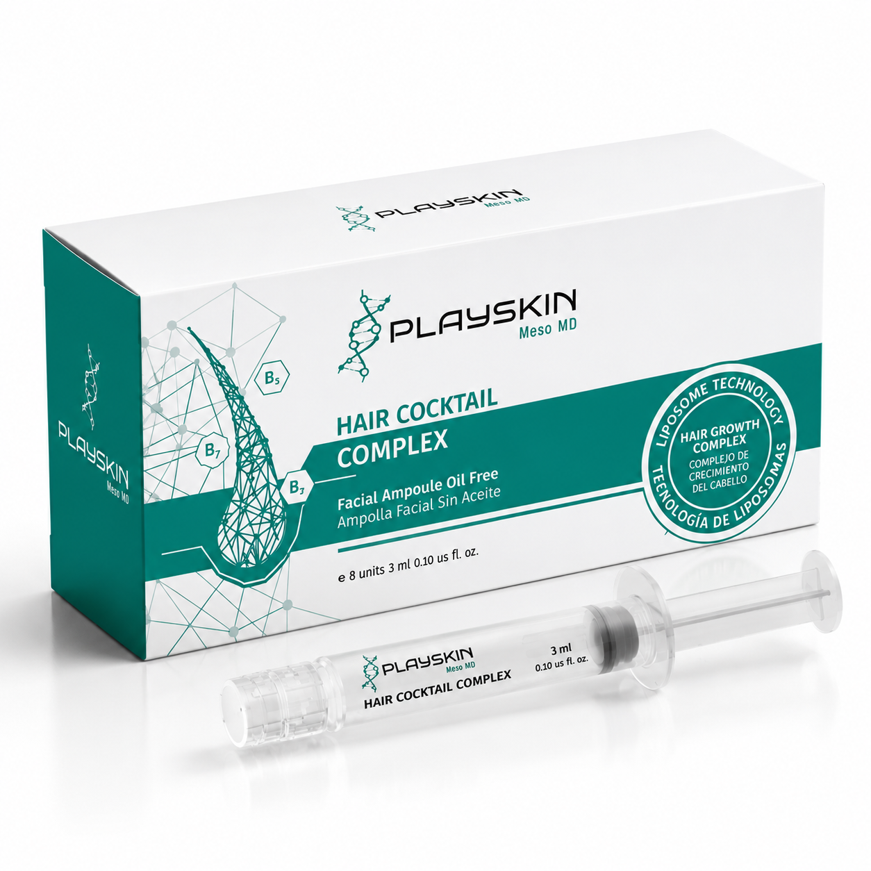 PLAY SKIN Meso MD  Hair Cocktail Complex  ( Pre- filled Syringes)